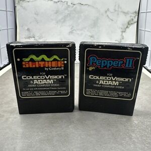 Slither & Pepper II ColecoVision ADAM Game Cartridge Lot 1983 Coleco NTSC